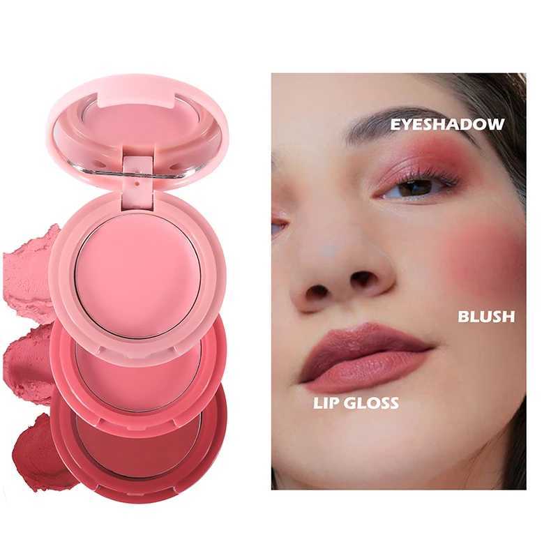 3-in-1 Matte Natural B Cream Lasting Face Bright Red Velvet lipstick Korean eye shadow MakeupW250220
