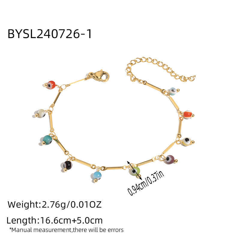 Charm Bracelets Unique beach versatile womens simple bohemian colorful rice bead bracelet bohemian style bracelet H25220