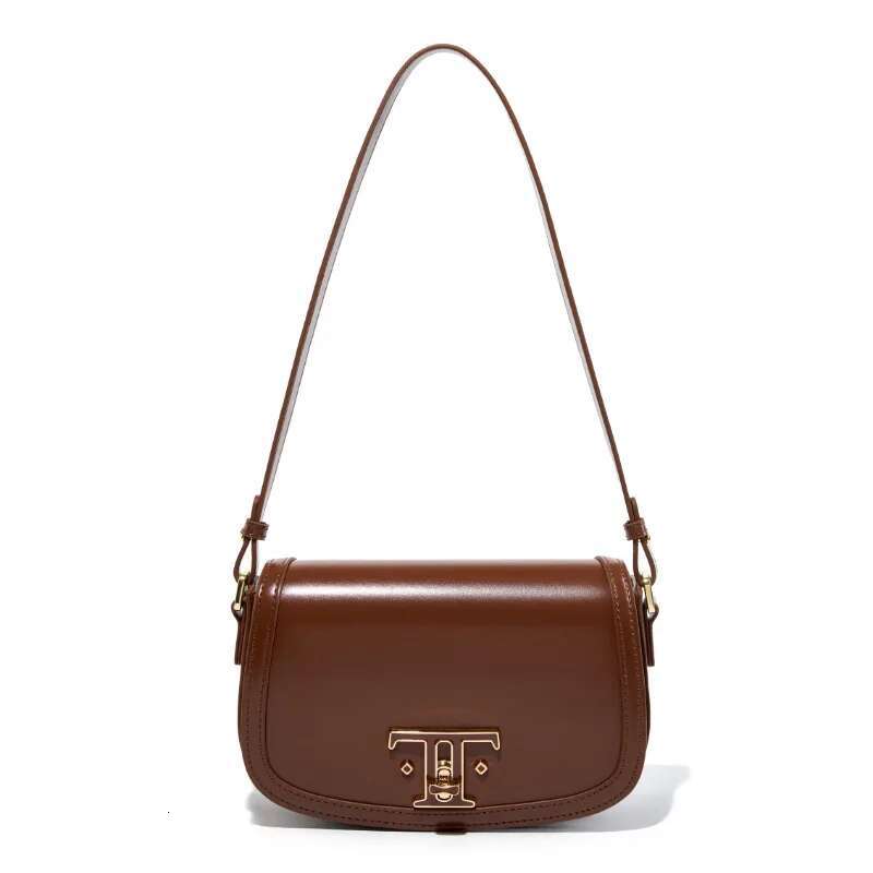 Second Layer Cowhide Niche Female 2024 New Fashion High-End Crossbody Small Square Women's Shoulder Bag