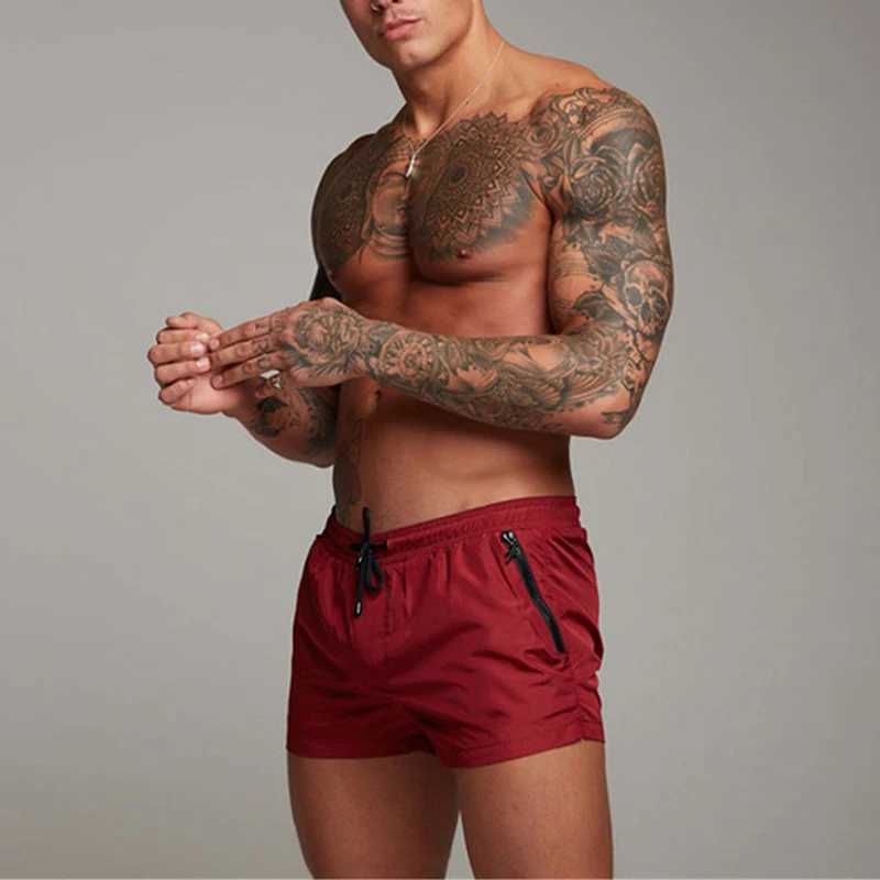 2024 Summer Running Shorts Men Elastic Waist Jogging Gym Fitness Shorts Quick Dry Training Casual Shorts Pants Male X250220