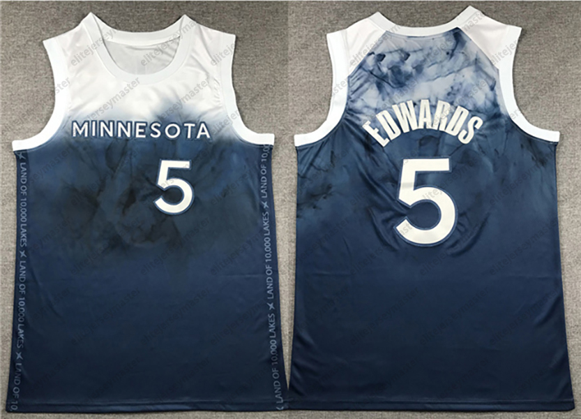 Anthony Edwards 5 Custom Basketball Jersey Gobert Stitched Personalized Customized Jerseys Custom Any Number Name