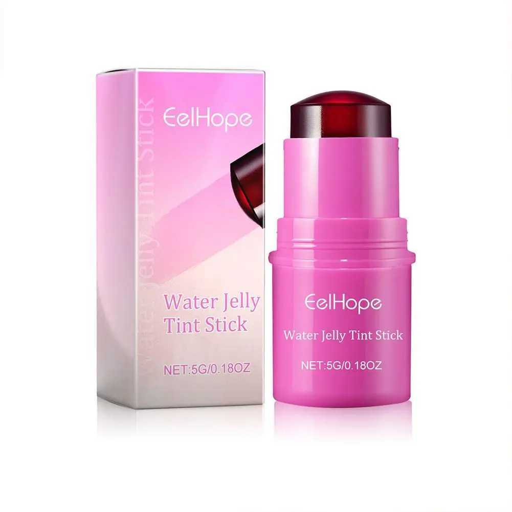 Water Jelly Tint Stick Lip Cheek B Stain Rotatable Colors Stick 4 Powder Ber Easy Rouge Coloring Moisturizing PenW250220