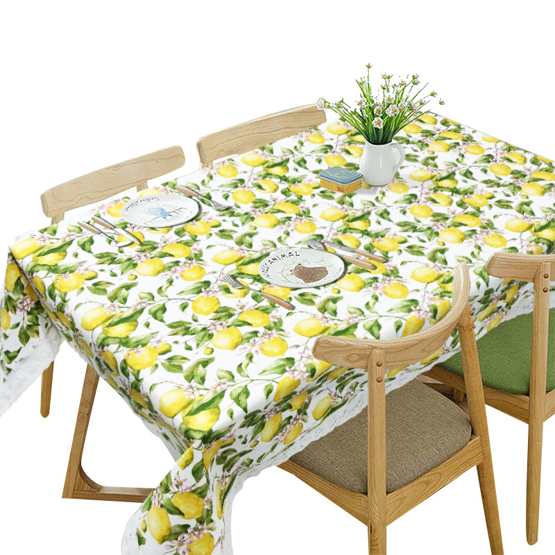 Fresh Printing Color Oil-proof and Anti-fouling Simple Household and Commercial Tablecloth
