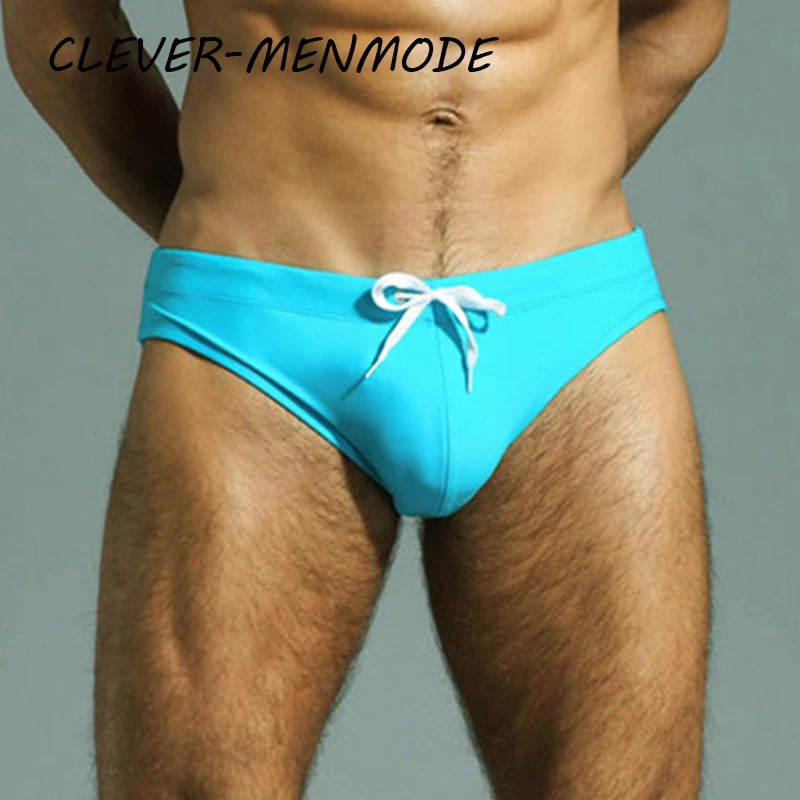 Mens Sexy Summer Beach Bikini Swimming Briefs Swimsuit Fashion Fetish Breathable Large Pouches Surf Shorts Beachwear 250220