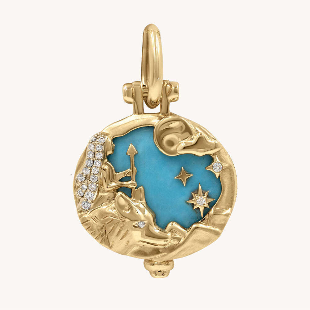 Ins Wind Star Princess Eyes Blue Opal Inlaid Fashion Versatile Necklace