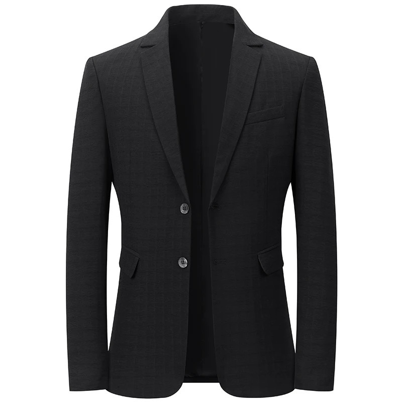 Brown Business England Style Mens Set Ultra Thin Fit Easy Care Spring Autumn Wedding Black Mens Formal Jacket 250220
