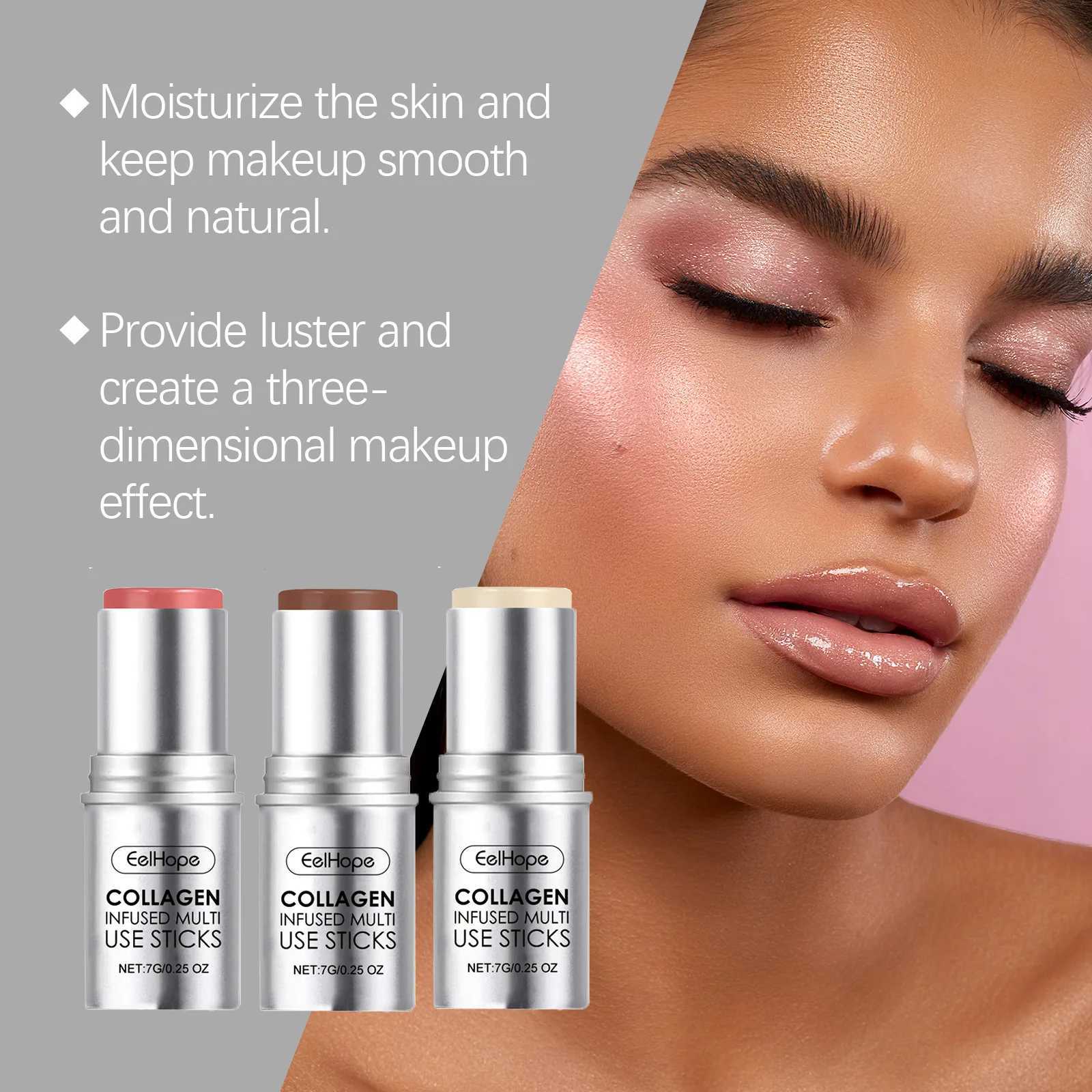 Collagen Multi B Stick Silky High Pigment Plumping Moisturizing Waterproof Jelly Tint Lightweight Matte Hydrating B MakeupW250220