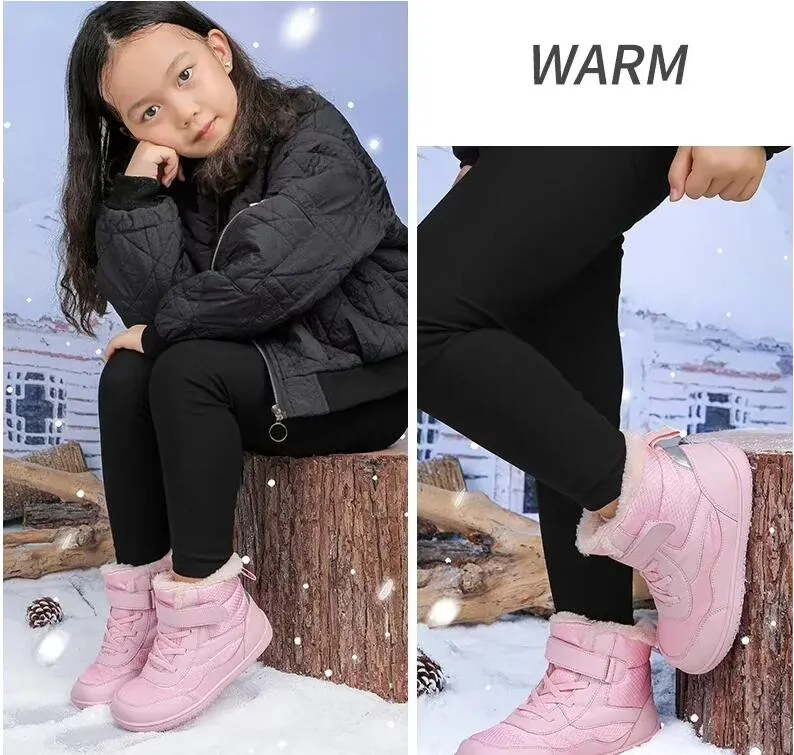 #JLD51 Sneakers Men Fashion Barefoot Boots Winter Warm Wide Toe Box Zero Drop Waterproof Non-Slip Snow Boots For Men