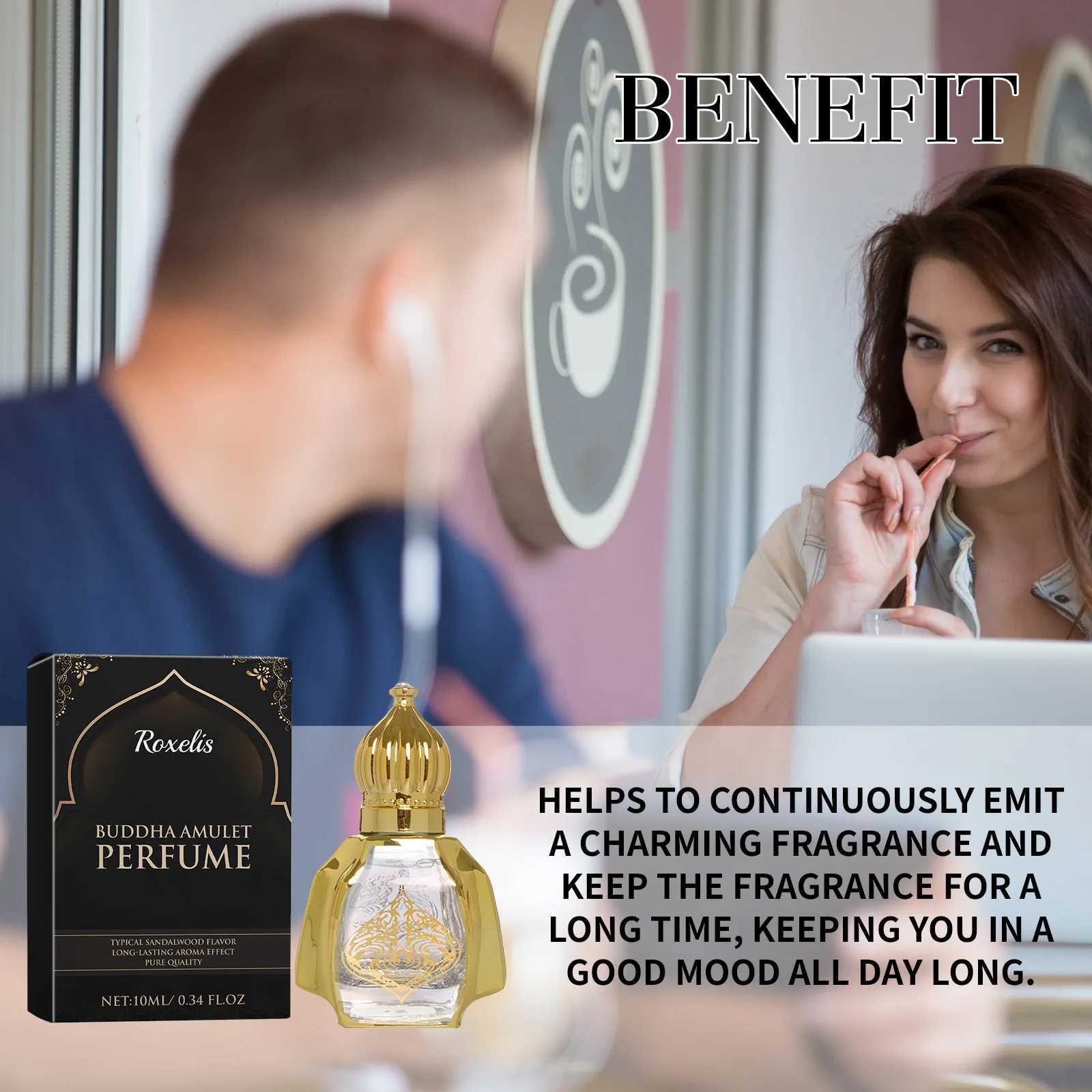 Roxelis 10ml Sandalwood Charming Perfume Long Lasting Fragrance Woody Light Scent Deodorant Flirting Attraction Elegant PerfumeXJ250220