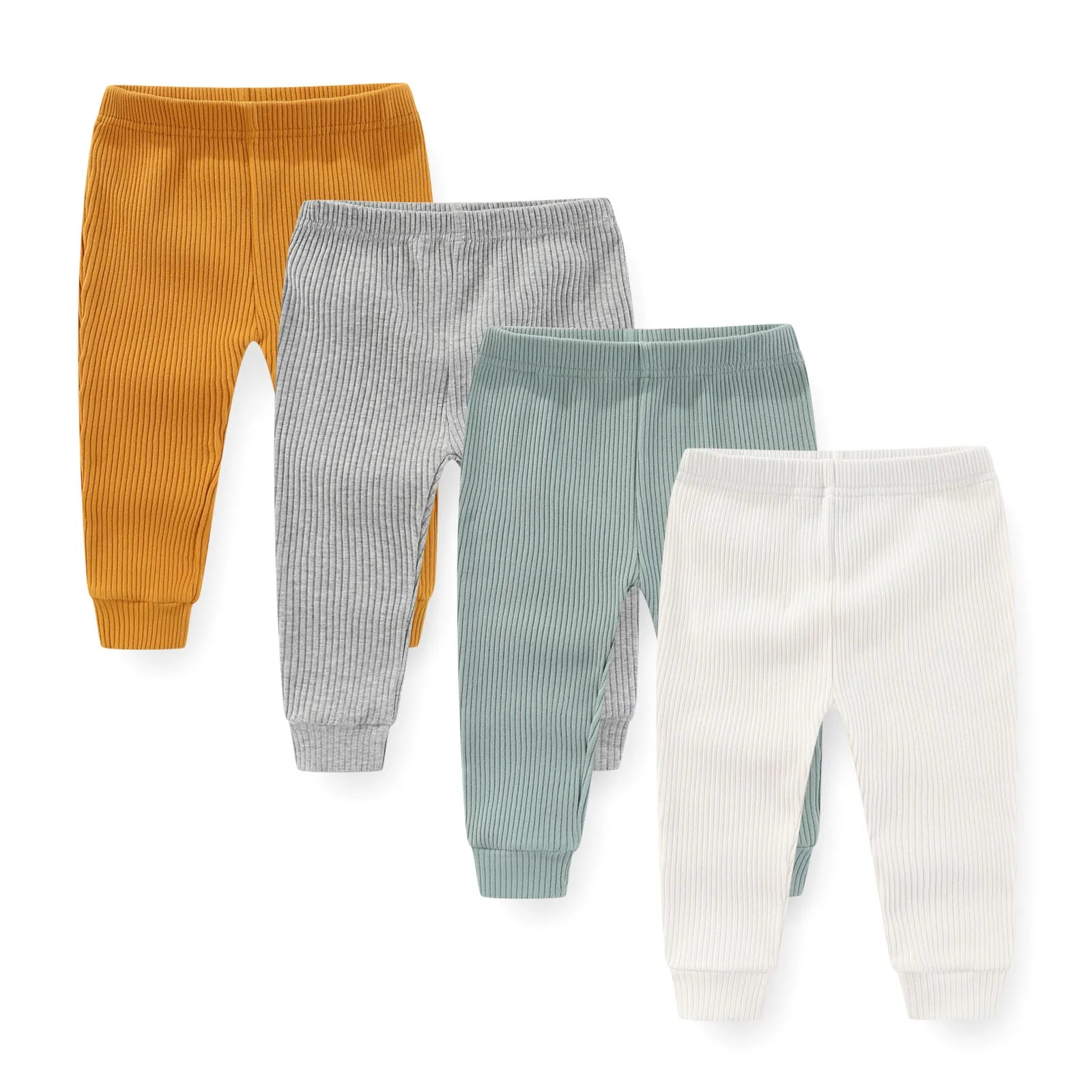 45Pieces Print born Baby Girl Pants 012M Cotton Boy Trousers Solid Color Autumn Spring Cartoon Bebes 250220