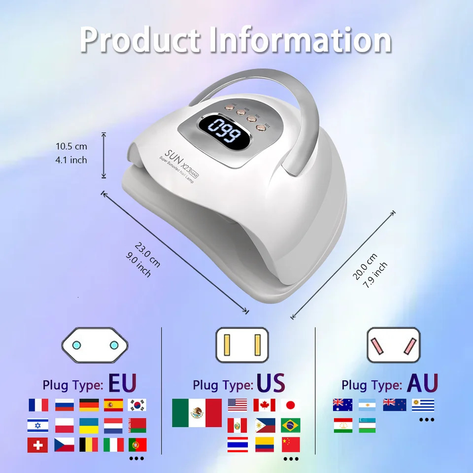 Professional 81LEDs UV Gel LED Dryer Light Nail Lamp for Nails Manicure Gel Polish Nail Art Accessories Curing Gel Toe Nails 250214