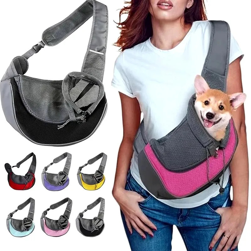 Pet Dog Carrying Bag Sling Bag Portable Comfortable Breathable Hand Free Shoulder Crossbody Bag for Dogs Accessories 250217