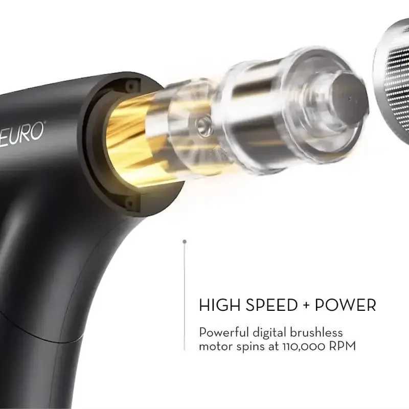 Folding High-Velocity Hair Dryer with 0000 RPM Brushless Motor For Fast Drying Travel Blower Dry W250220