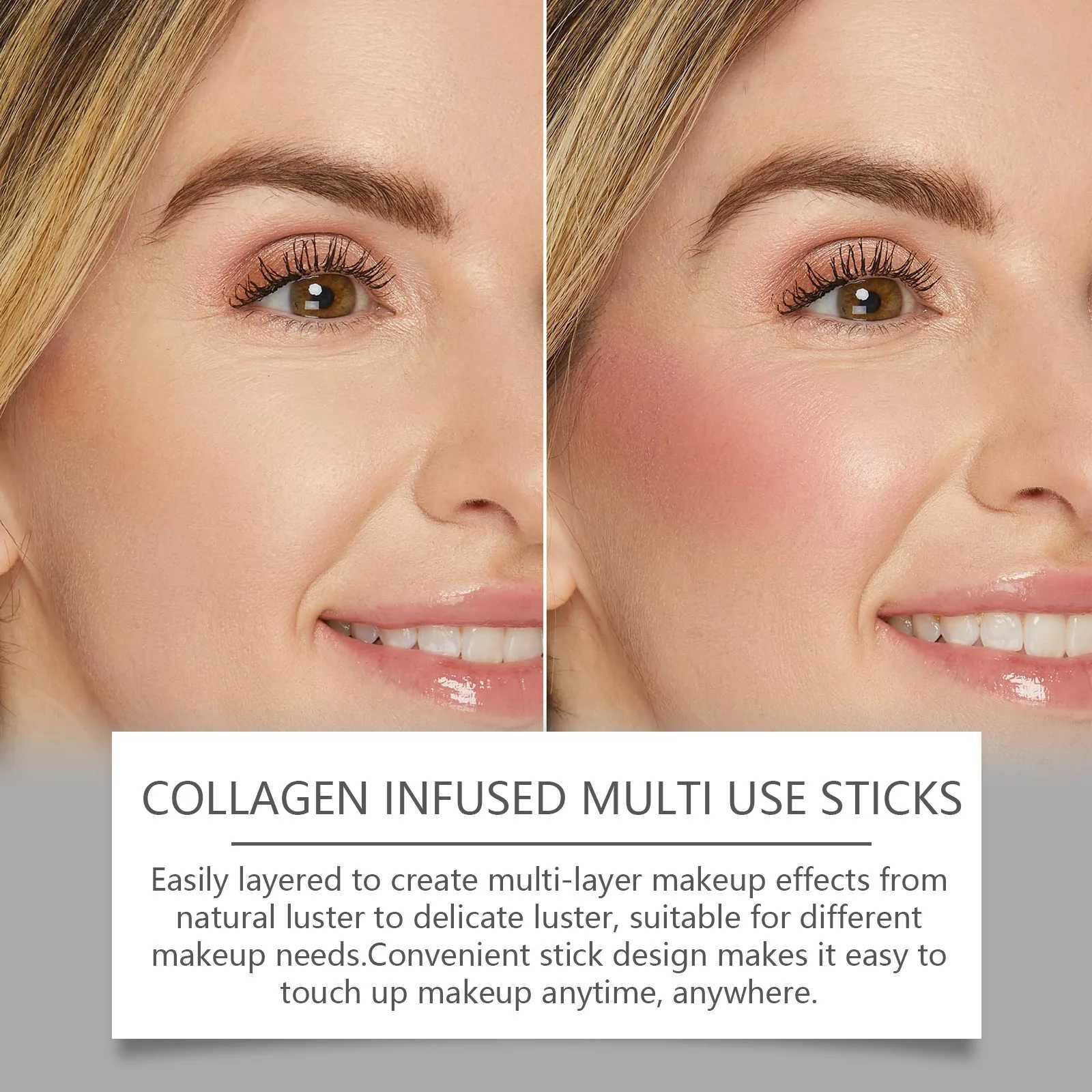 Collagen Multi B Stick Silky High Pigment Plumping Moisturizing Waterproof Jelly Tint Lightweight Matte Hydrating B MakeupW250220