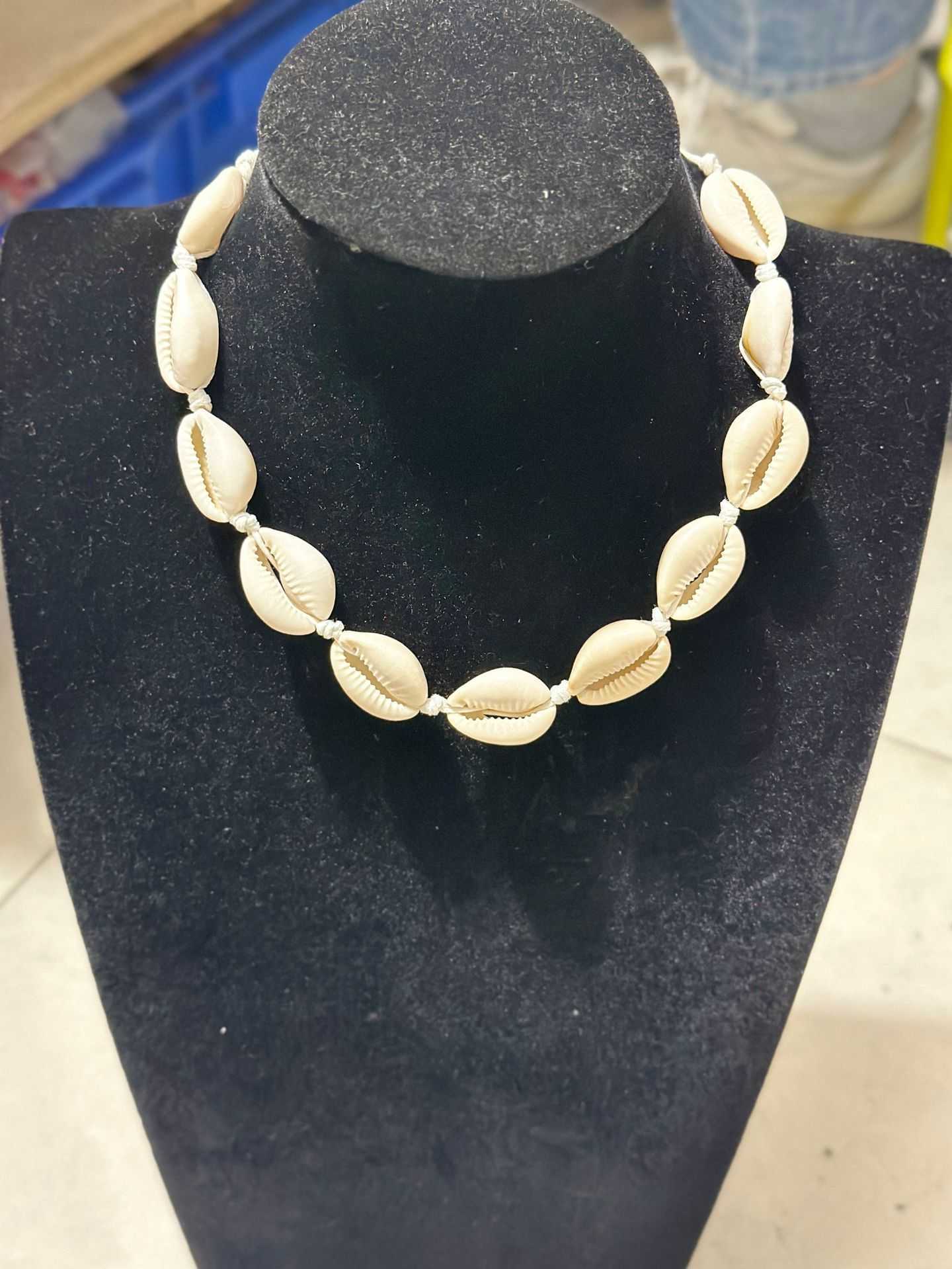 Pendant Necklaces Summer Ocean Vacation Beach Shell Necklace Handmade Woven Pearl Pendant Womens Necklace H25219