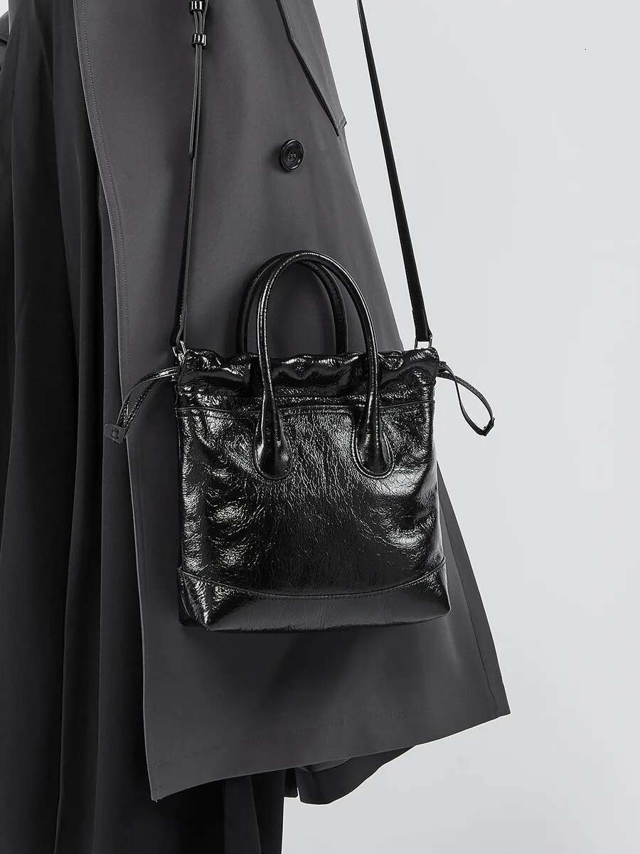 Genuine Handbag Leather Minimalist Crossbody Women Female Shoulder Bag Cowhide Vintage Bag