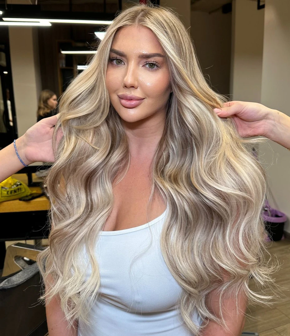 Ash Blonde Highlight Colored Transparent Lace Front Wigs Human Hair Body Wave Lace Frontal Wigs Pre Plucked For Women