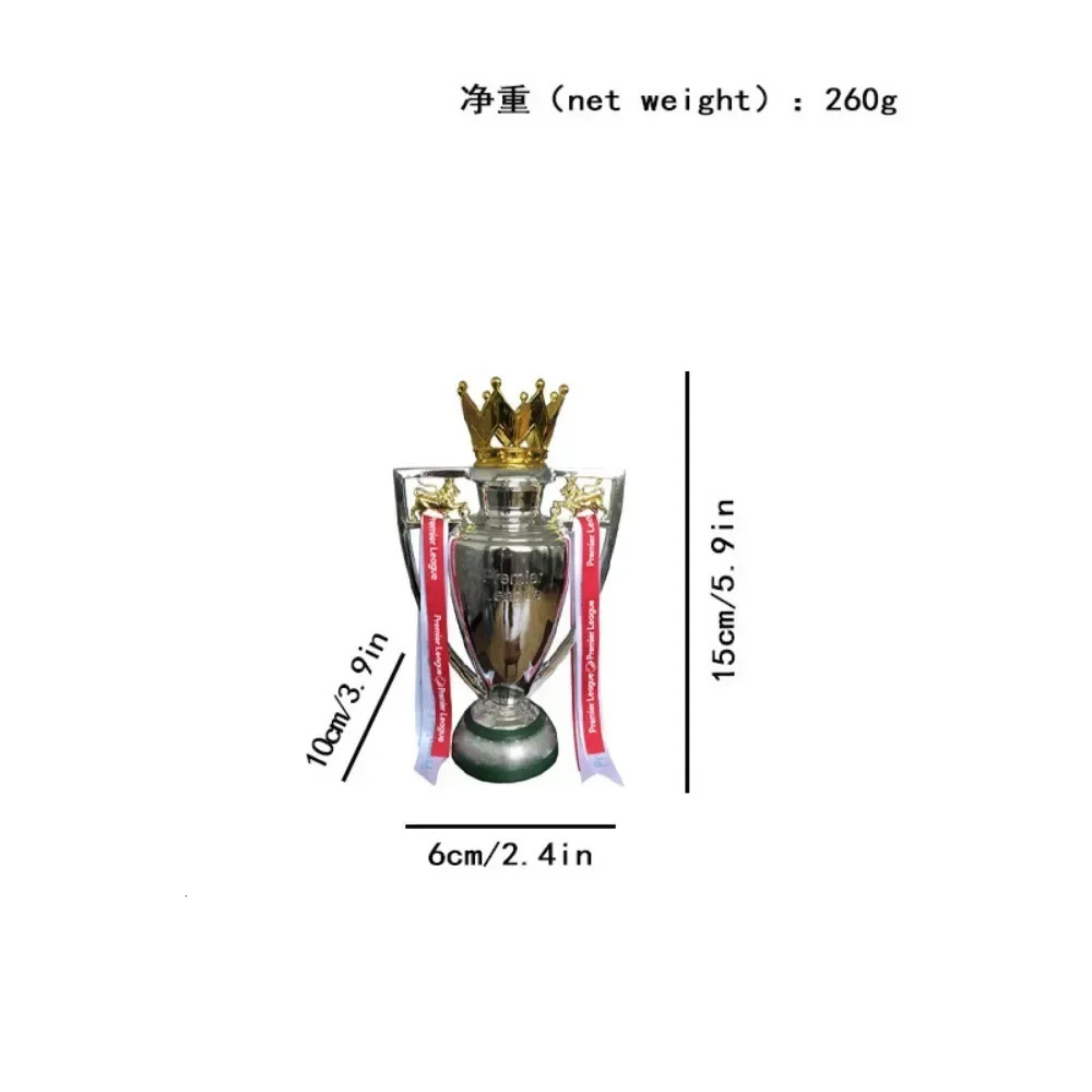 1pcs Desktop Ornament Room Decor Football Trophy L Eague European Cup of Holiday Gift 250108