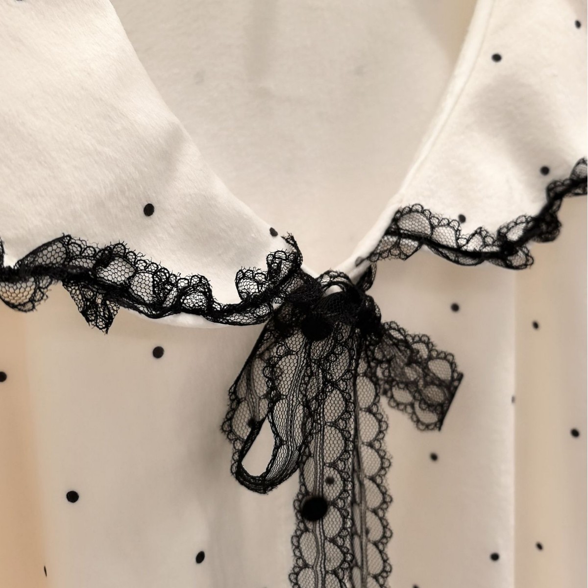 T1012 Pajamas Autumn and Winter Women's Warm Japanese French Style Set Thickened