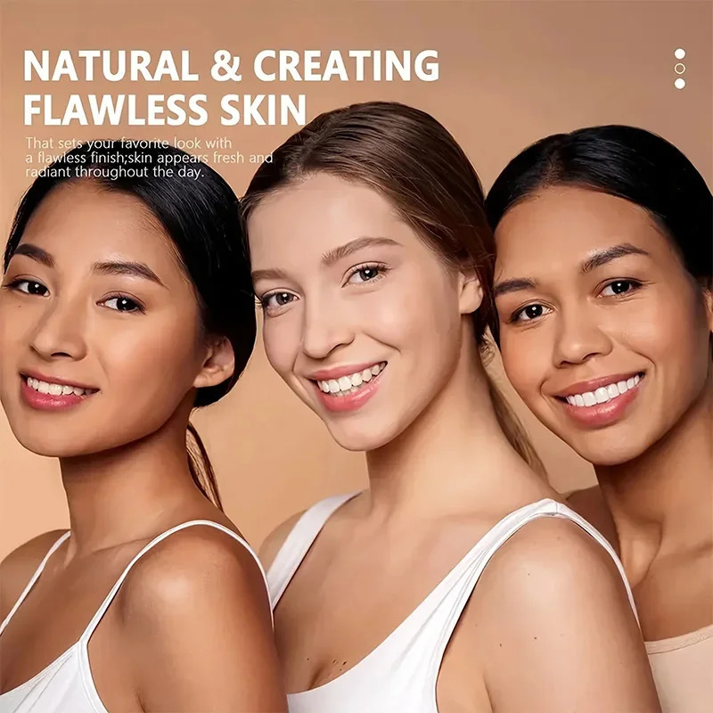 3color Dark Powder Bronze Skin Foundation Oil Control Concealer Brighten The Face Create Threedimensional Makeup 250217