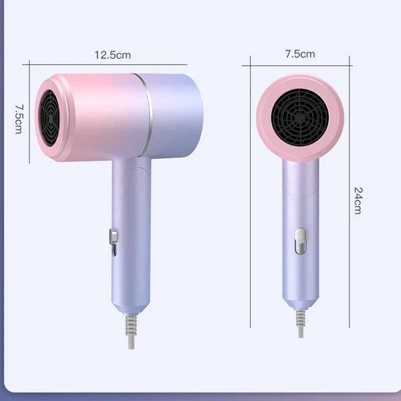 Mini Folding Hair Salon 0V-240V 700W Comes with Handbag Hot Air Anionic Hair Care Suitable for Home Travel Hair Drying Machine Hair Dryer W250220