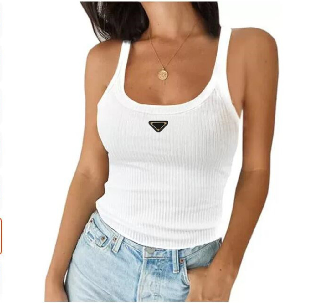 Designer Womens Tanks Camis Summer Slim Cropped top Shorts Designer Yoga Tops O-neck Sleeveless Sex bra Vest Ladies solid Elastic lady Clothing breathable