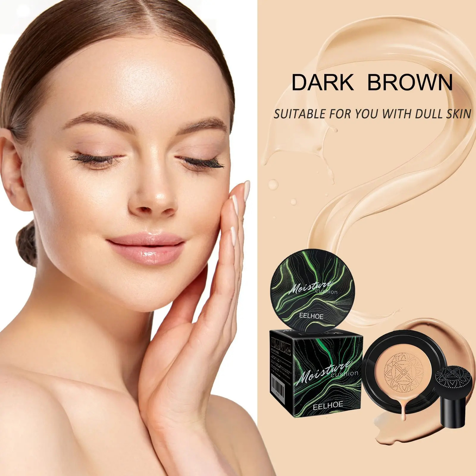 Eelhoe 1 mushroom head air pad Cc face cream cover Blemish waterproof base oil control Bb 250217
