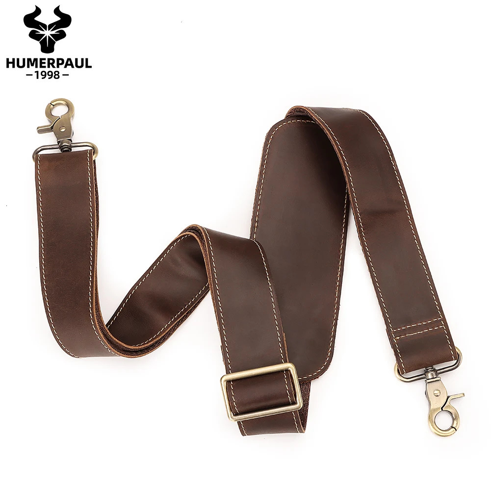 127cm Long Adjustable Genuine Leather Bag Strap for Crossbody Solid Color Messenger Shoulder Bag Strap Replacement Accessorie 250214