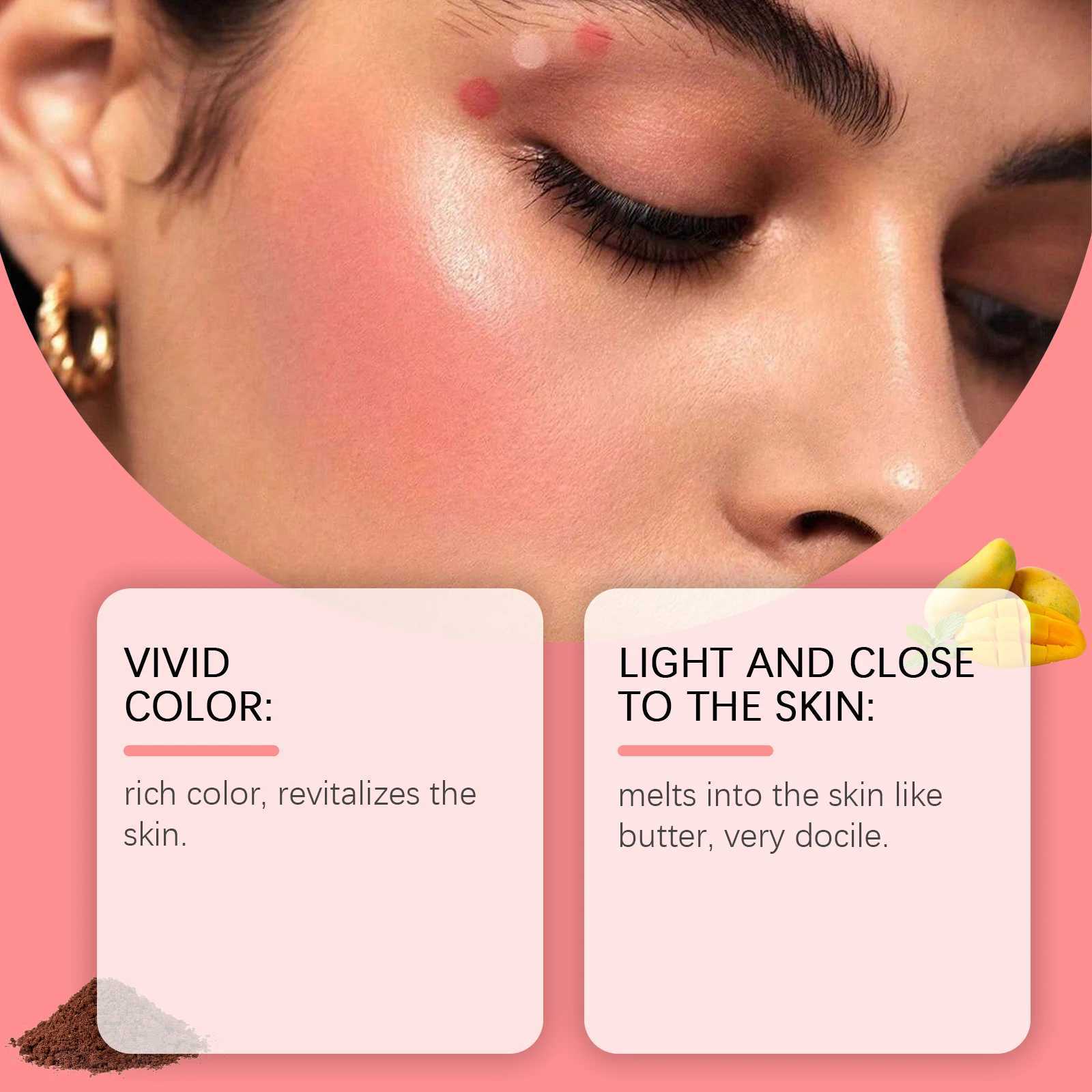 Lasting B Powder Makeup Waterproof Face Contouring Stick Matte Natural Multi-functional Rouge for Cheeks Korean CosmeticsW250220