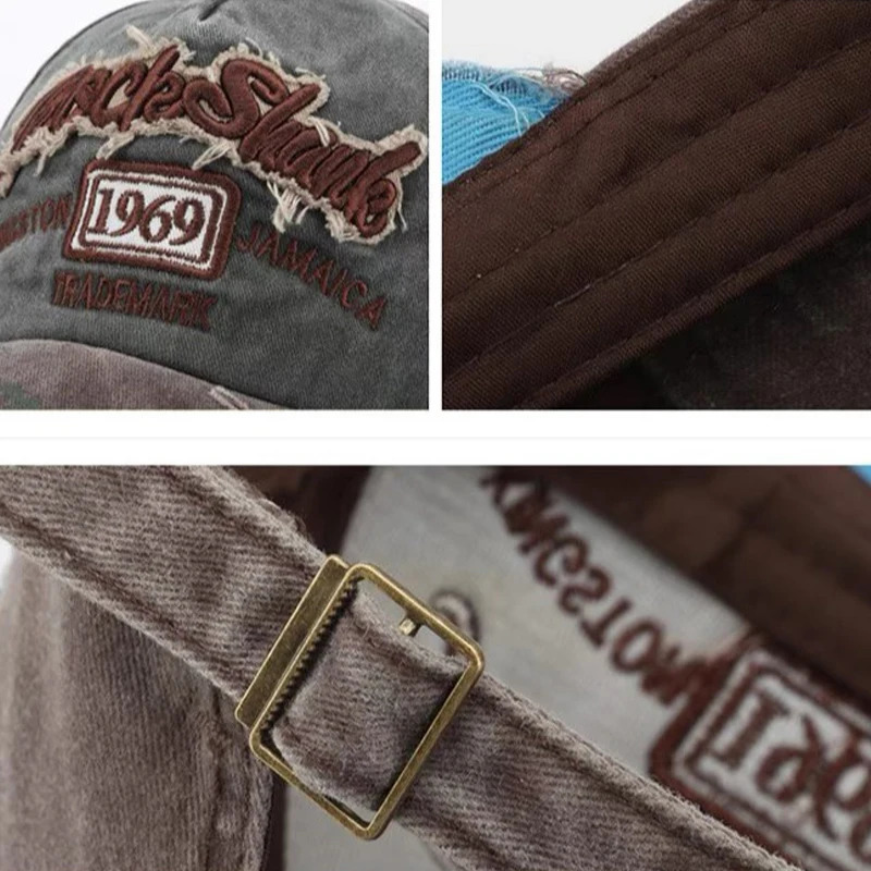 Fashionable Worn Out Baseball Cap With Distressed Edges Ground Edge Sun Hat 250214