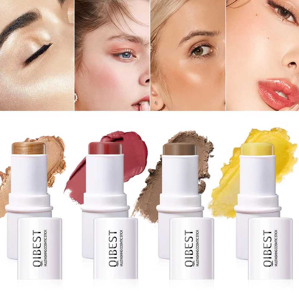 QIBEST Multi Stick Set Creamy Pen Stick For Cheeks Lips Eyes And Contour Makeup Contour B Highlight Stick Lip Balm For WomenW250220