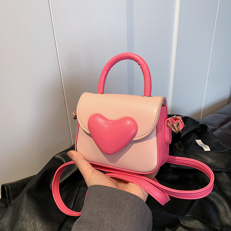 Love Handheld for Women 2025 New Fashionable Children's Crossbody Sweet and Simple Mini Small Square Bag #swissmilitary