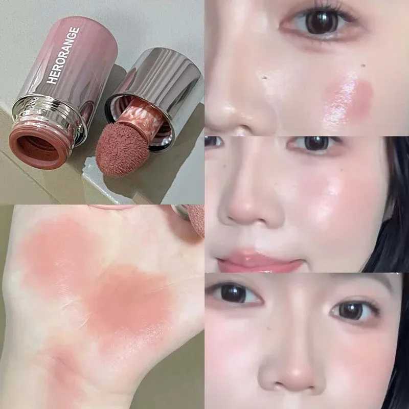 Silver Tube Liquid B Stick Sponge Head Milk Pink Natural Blend Shadow Lips Cheek Brighten Matte Contour Ber Rouge MakeupW250220