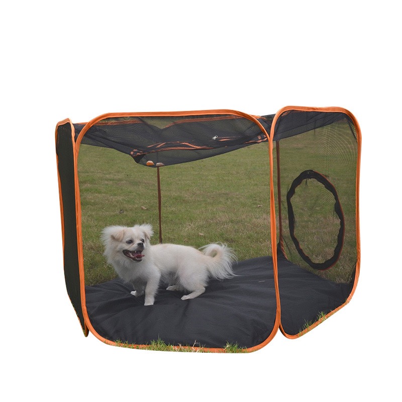 Outdoor Cat Enclosures Playground Outside House for Cats Portable Cat Tent, Circle Playpen Tunnel, for Kitty and Small Animals Within Storage Bag