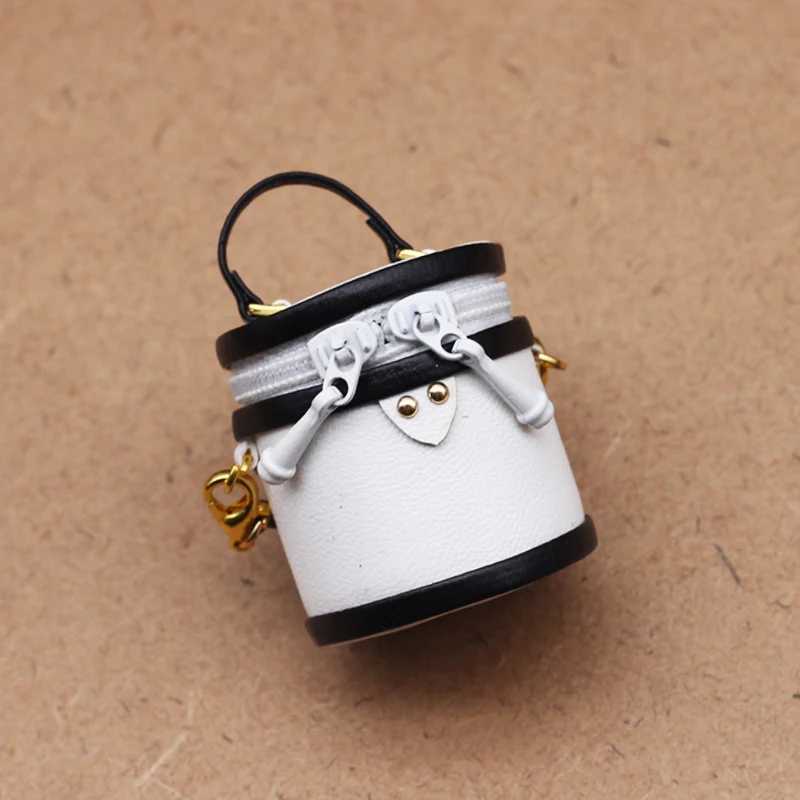 Keychains Lanyards Doll Apparel Fashion Miniature Bag For 1/6 1/8 1/12 BJD OB11 Doll Toys Barrel bag Doll Clothes Accessories Doll Purse Belt Bag Hand