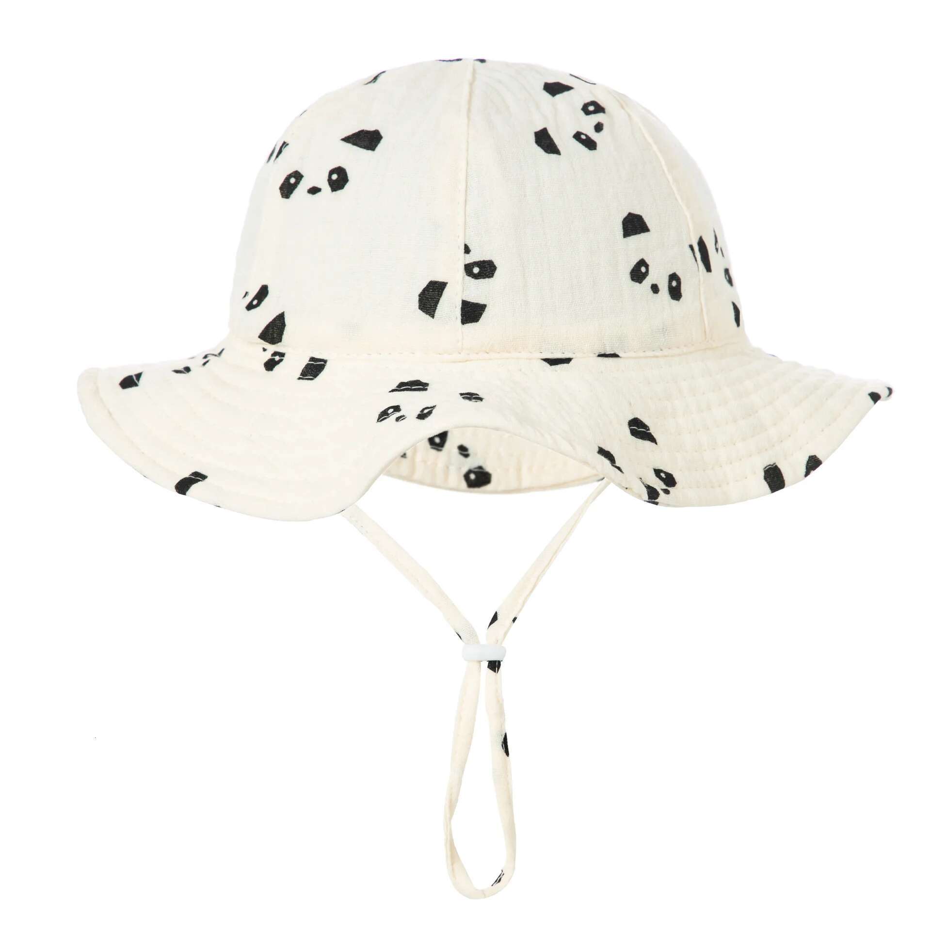 Ddmyshoesvip Baby Cotton Bucket New Children Sunscreen Outdoor Caps Boys Girls Print Panama Unisex Beach Fishing Hat For Months
