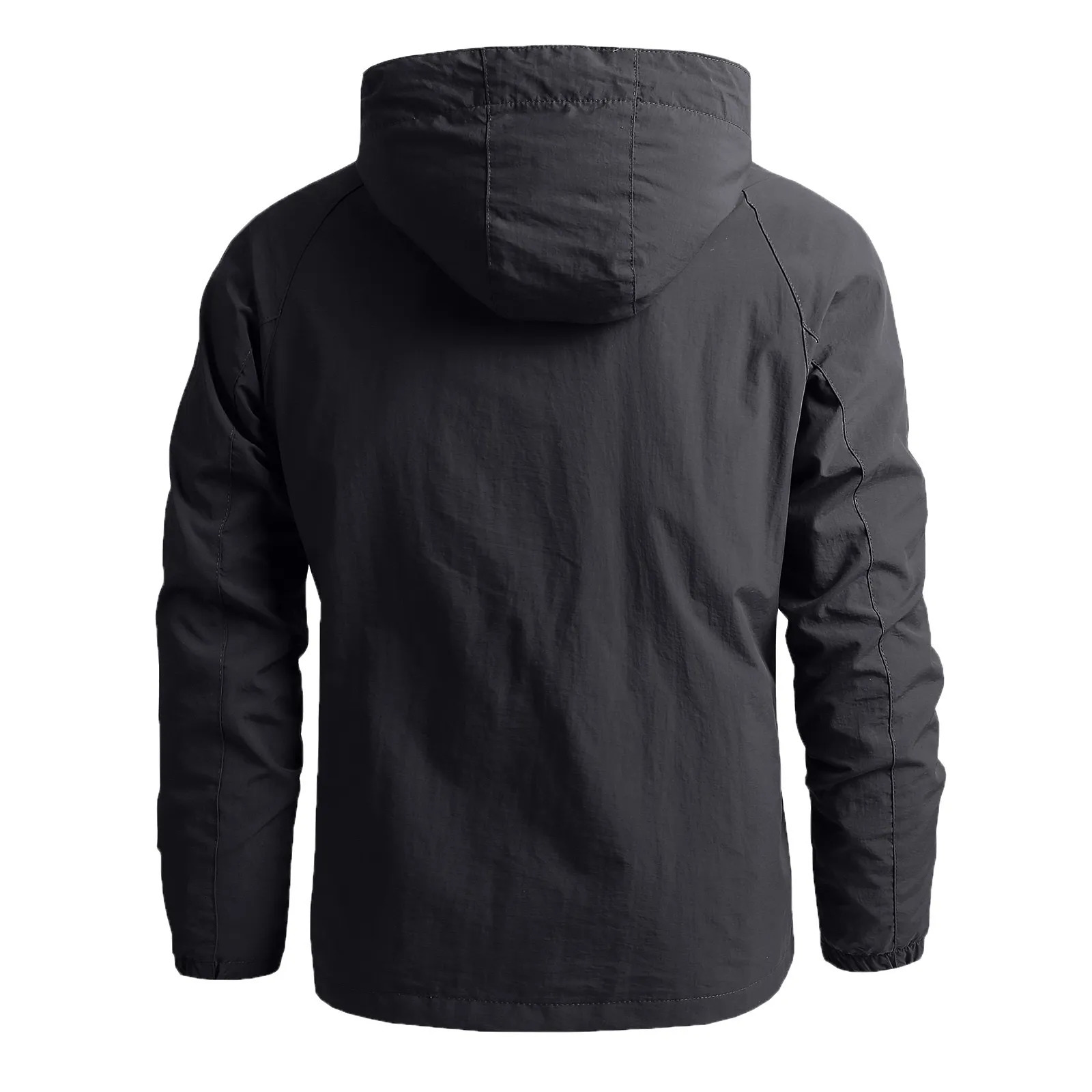 Men Windbreaker Tactical Jacket Waterproof Outdoor Detachable Hooded Coat Solid Color Sports Climbing Outwear Chaquetas Hombre 250219