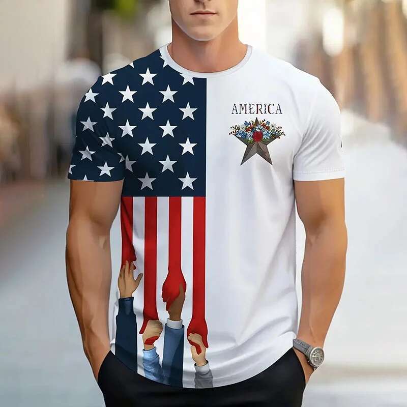 Men's Short Sleeve Round Neck T-Shirt, 3D Printed Clothing, with Mathematical Formula Pattern, Casual, for Summer