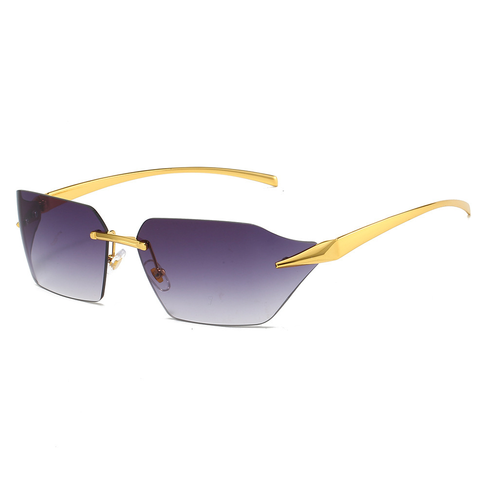 Fashion Sunglasses For Women Designer Luxury Glasses Frameless Edge-cut Eyeglasses