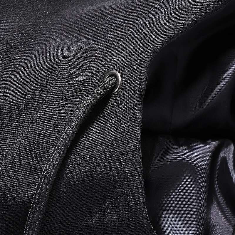 Men's three bar hooded windproof jacket, ultra-thin outdoor sports jacket, bra, autumn and winter, new trend