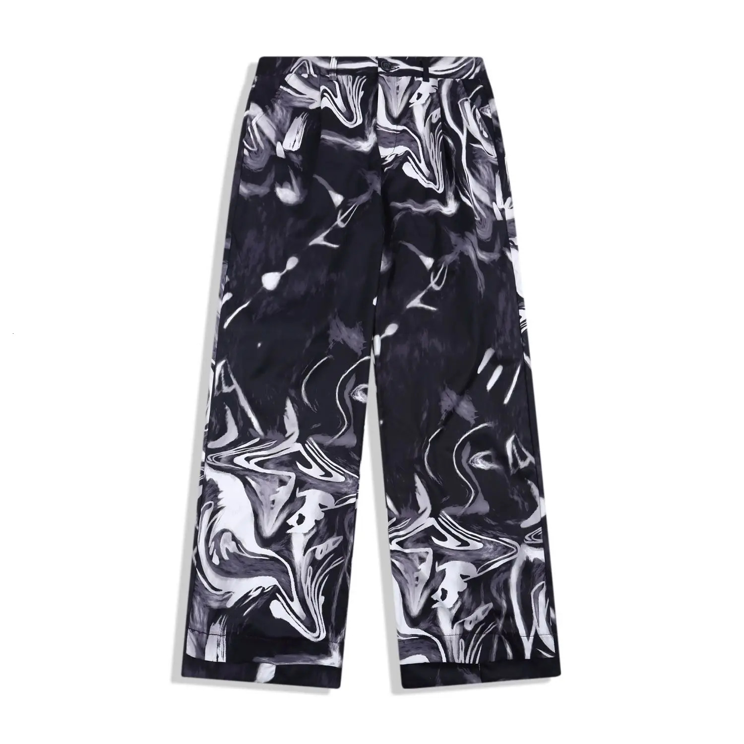 Y2k Pants High Street Goth Punk Pattern Mens Pants Straight Casual Joggers Cargo Pants Harajuku Hip Hop Baggy Hosen Streetwear 250220