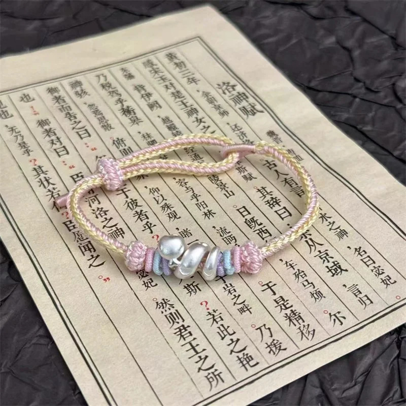 Pure Silver 999 Snake Year Peace Joy Blessing Multiple Handstrings for the Year of the Snake Transit Bracelet 250220