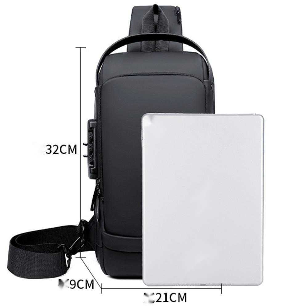 New Chest Bag Mens Tide Messenger Bag Mens Waterproof Single Shoulder Bag Mens Sports Leisure Mens Chest Bag Locomotive Bag 241225