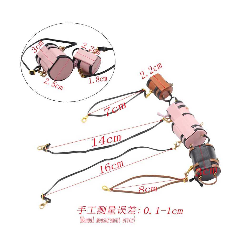 Keychains Lanyards Doll Apparel Fashion Miniature Bag For 1/6 1/8 1/12 BJD OB11 Doll Toys Barrel bag Doll Clothes Accessories Doll Purse Belt Bag Hand