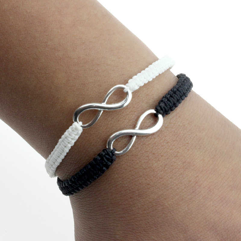 Charm Bracelets 8-character lucky hand rope hand woven bracelet couples best friend gift jewelry bracelet ladies bracelet H25220
