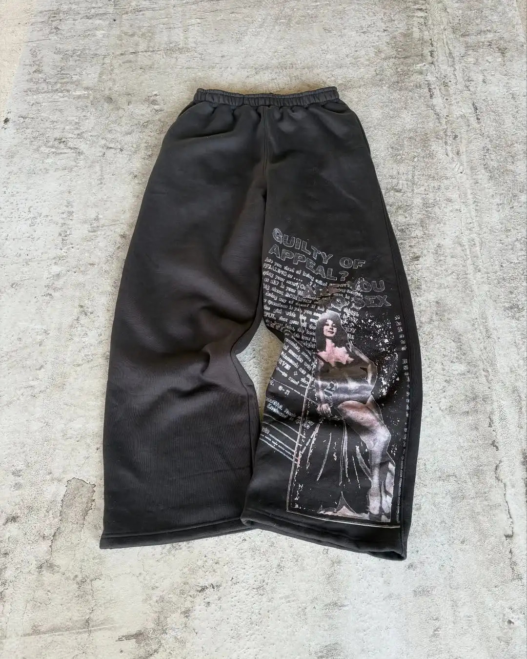 Mens casual cotton trousers y2k high street Harajuku letter printed loose straight trousers daily slim retro trousers 250220
