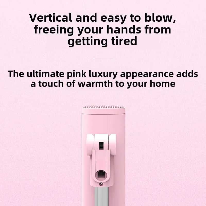 600W Household Vertical Hair Dryers Liberates Hands Negative Ion Hair Care High-power Quick-drying Landing Blow Dryer 220V W250220