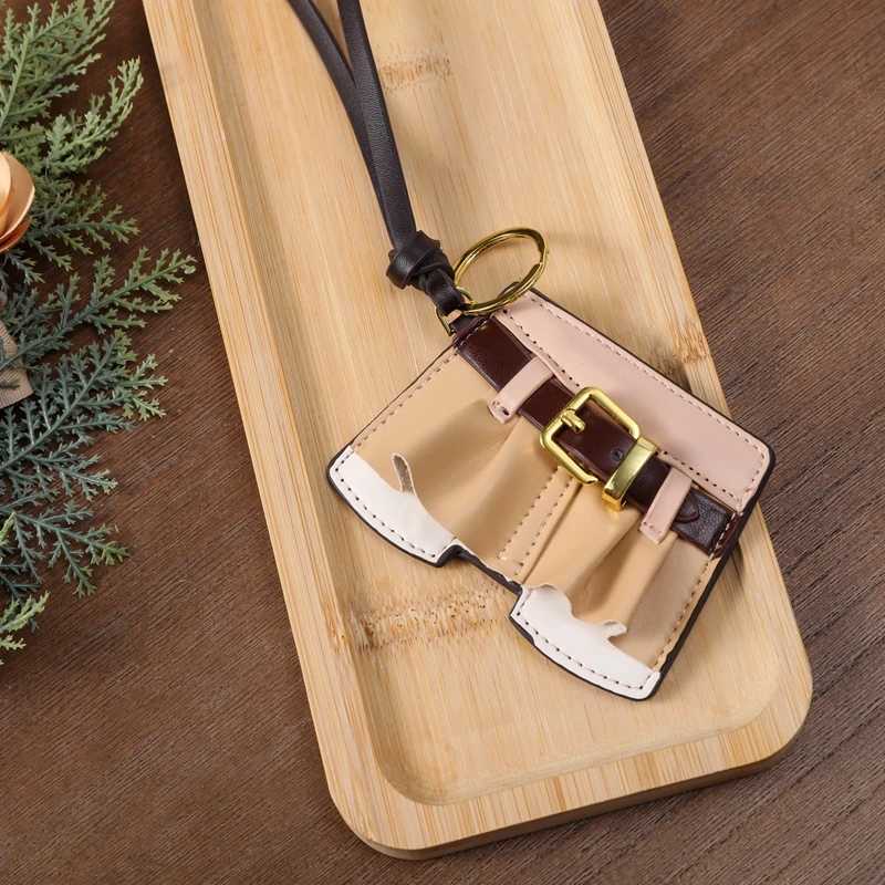 Keychains Keychains New Ballet Shoe Bag Charm Genuine Blue Shirt Cardigan Skirt Design Bag Pendant Personality R250728