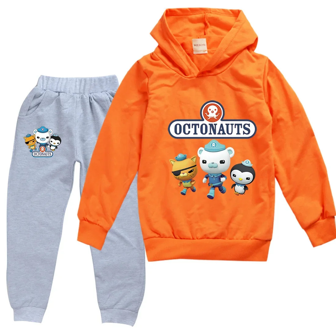 Octonauts Childrens Clothing Sets Pullover Hoodie Tracksuit Cartoon Anime Boys Girls Clothes Autumn Kids Hoodies Pants Suit 250219