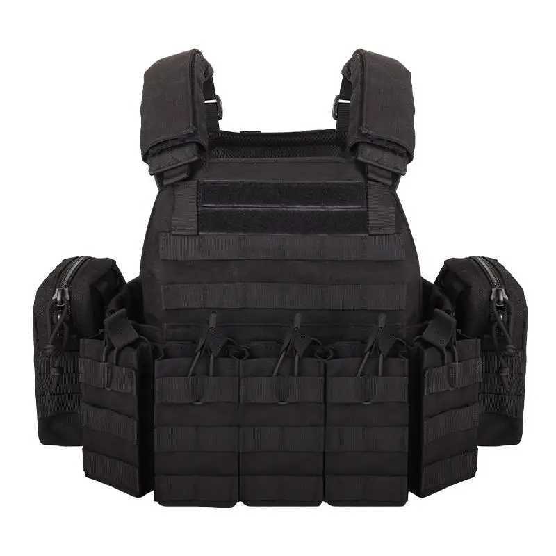 YAKEDA 1000D Nylon Tactical Vest Outdoor Hunting Protective Adjustable Multifunction Molle Vest for Airsoft Combat EquipmentXJ250219
